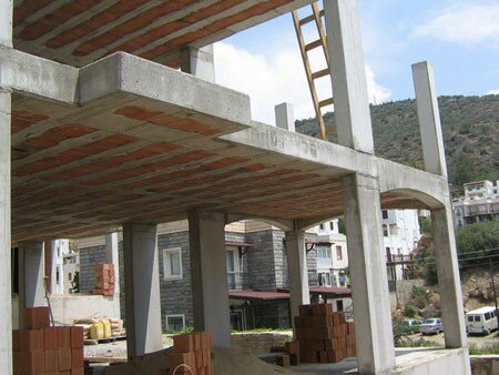 Tamamlanmış betonarme imalatın görüntüsü